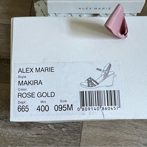 Alex Marie Rose Gold Wedge - Picture 7 of 13